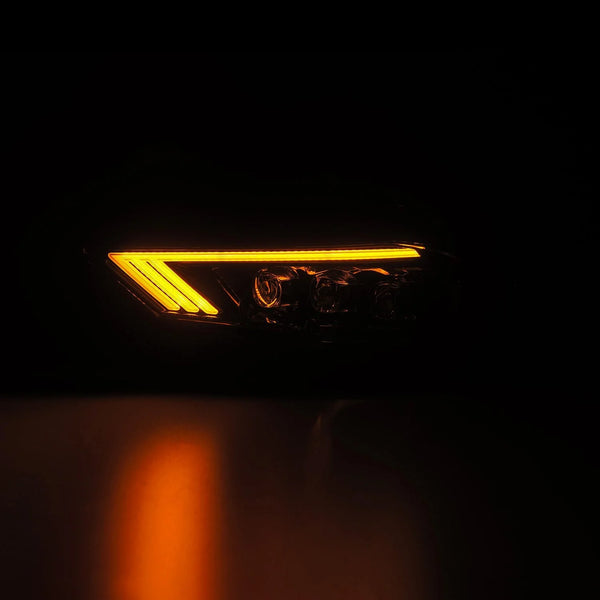 AlphaRex 2018 - 2023 Ford Mustang NOVA-Series LED Projector Headlights Alpha-Black