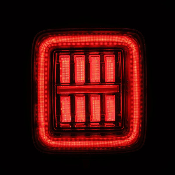 Alpharex 2018 + Jeep Wrangler JL NOVA-Series LED Tail Lights - Clear