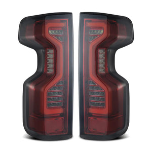 AlphaRex 2019 - 2023 Chevrolet Silverado 1500/ 2020 - 2023 2500HD/3500HD PRO-Series LED Tail Lights Red Smoke