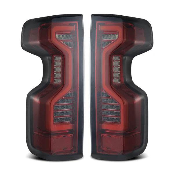 AlphaRex 2019 - 2023 Chevrolet Silverado 1500/ 2020 - 2023 2500HD/3500HD PRO-Series LED Tail Lights Red Smoke