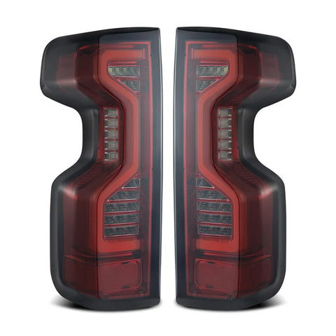 AlphaRex 2019 - 2023 Chevrolet Silverado 1500/ 2020 - 2023 2500HD/3500HD PRO-Series LED Tail Lights Red Smoke