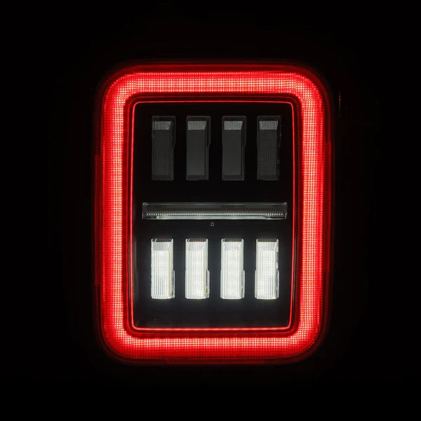 AlphaRex 2019 + Jeep Gladiator JT Nova-Series Prismatic LED Tail Lights - Alpha-Black