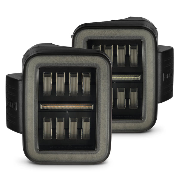 AlphaRex 2019 + Jeep Gladiator JT Nova-Series Prismatic LED Tail Lights - Alpha-Black