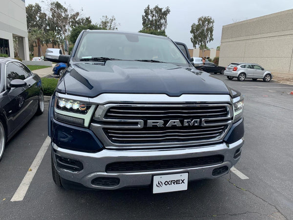 AlphaRex 2019 - 2024 Ram 1500 PRO-Series Proj Headlights Plnk Style Jet Blk w/Activ Light/Seq Signal/DRL