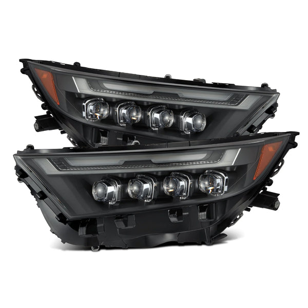 AlphaRex 2019 - 2024 Toyota RAV4 (High Trim) NOVA LED Projector Headlights Black