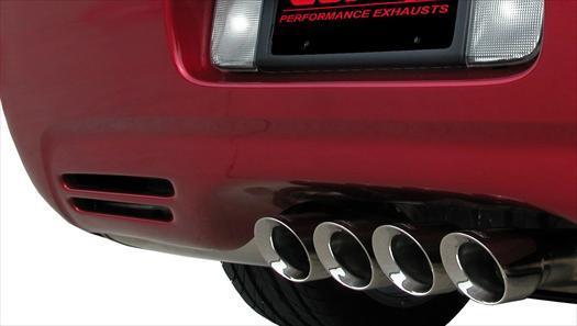 Corsa 1997 - 2004 Chevrolet Corvette C5 Z06 5.7L V8 Polished Sport Axle-Back Exhaust