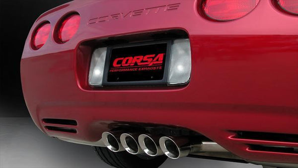 Corsa Sport / 2.5" Catback 3.5" Tigershark Tips | 1997-2004 Corvette C5 (14139CB)
