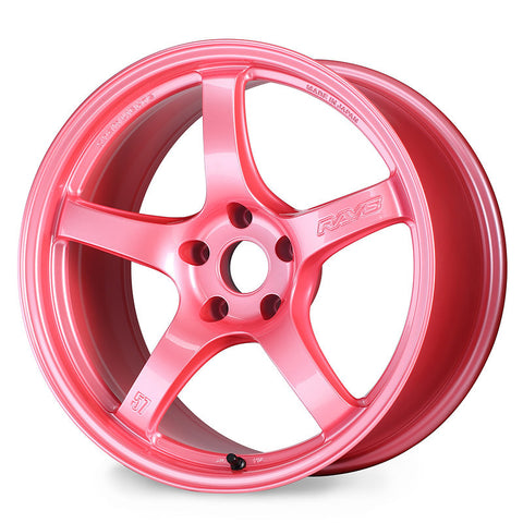 Gram Lights 57CR 15x8.0 +35 4x100 Sakura Pink Wheel