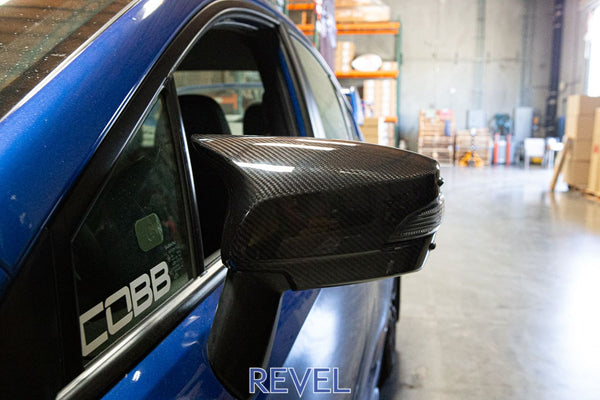 Revel GT Dry Carbon Mirror Covers (Left & Right) 2015 - 2018 Subaru WRX/STI