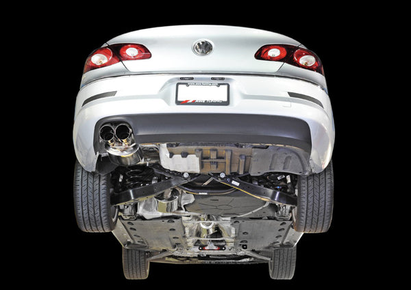 AWE Tuning 2009 - 2016 VW CC 2.0T Touring Edition Performance Exhaust - Diamond Black Tips