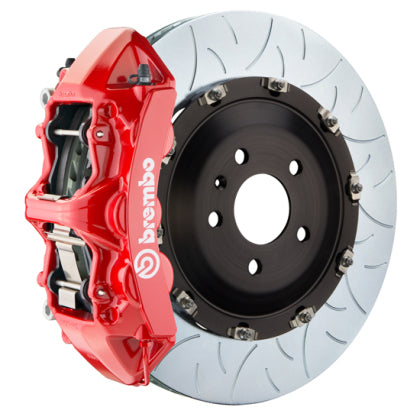 Brembo 2008 - 2013 BMW M3/ 2011 - 2012 1M Front GT Big Brake Kit BBK 6 Piston Cast 380x34 2pc Rotor Slotted Type3-Red