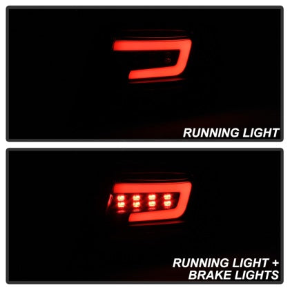 Spyder 2008 - 2011 Subaru Impreza WRX 4DR LED Tail Lights - Black ALT-YD-SI084D-LED-BK