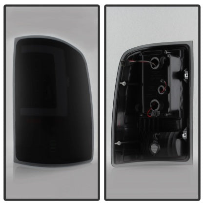 xTune 2007 - 2013 GMC Sierra 1500 / 2007 - 2014 2500HD / 3500HD LED Tail Lights - Black Smoke (ALT-ON-GS07-G2-LED-BSM)