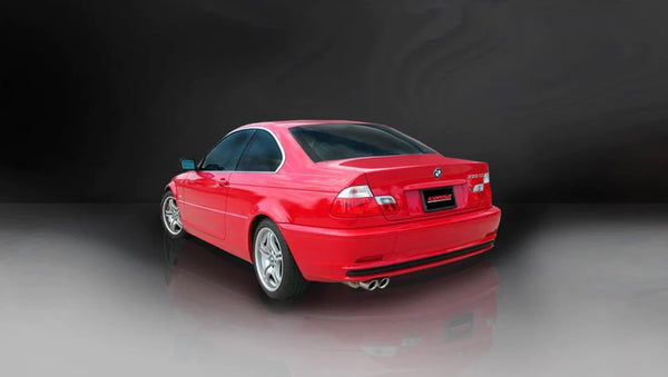 Corsa 2001 - 2006 BMW 325i / 330i / Sedan / Convertible E46 Polished Sport Axle-Back Exhaust