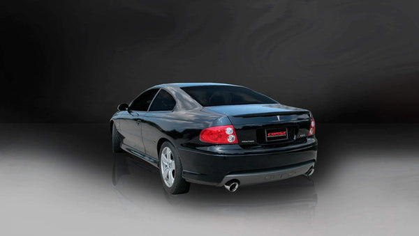 Corsa 2005 - 2006 Pontiac GTO 6L V8 2.5in Sport Cat-Back Exhaust + XPipe w/Dual Exit Single 4in BlackTips