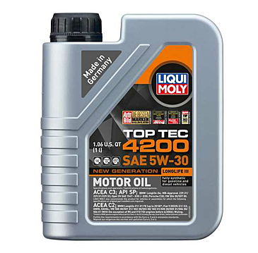 LIQUI MOLY 1L Top Tec 4200 New Generation Motor Oil SAE 5W30  ( 6 Pack )