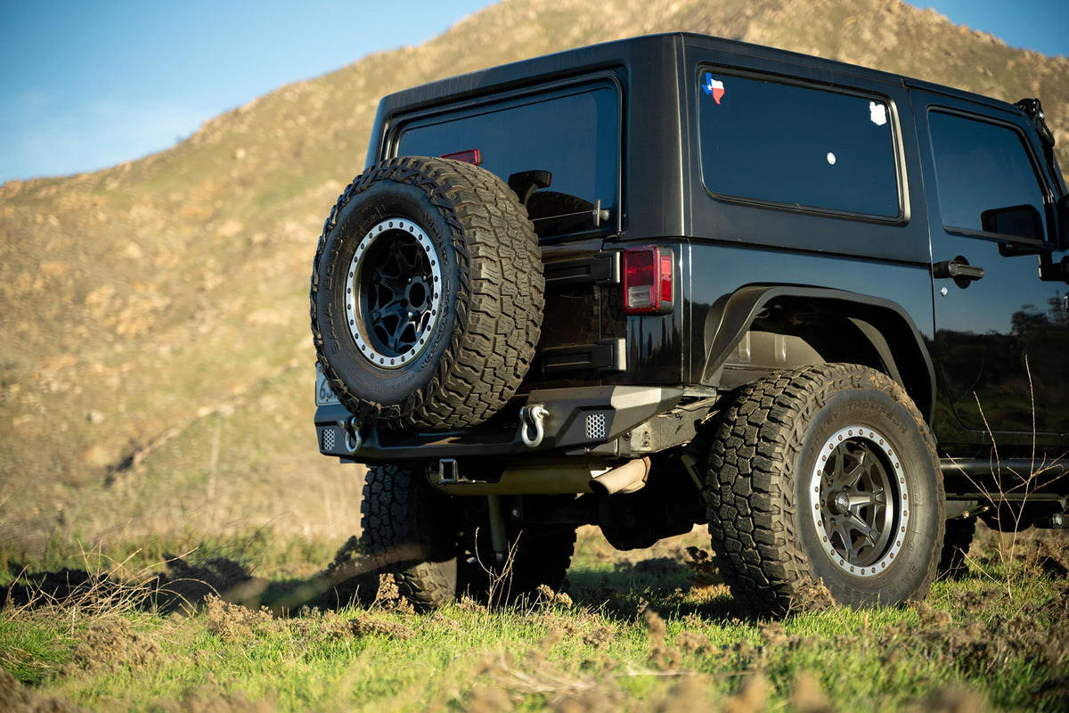 DV8 Offroad 2007 - 2018 Jeep Wrangler JK Mid-Width Rear Bumper ...