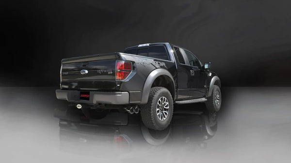 Corsa 2011 - 2014 Ford F-150 Raptor 6.2L V8 133in Wheelbase Black Xtreme Cat-Back Exhaust