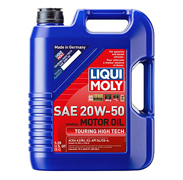 LIQUI MOLY 5L Touring High Tech Motor Oil SAE 20W50 ( 4 Pack )