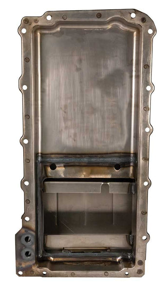 Moroso F Body GM LS Swap (w/Rear Sump & Two -10An Fittings) Wet Sump 7qt 6in Baffled Steel Oil Pan - Black