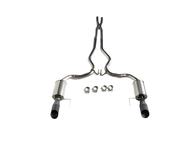 Roush 2015 - 2017 Mustang GT Black Tip Cat Back Exhaust