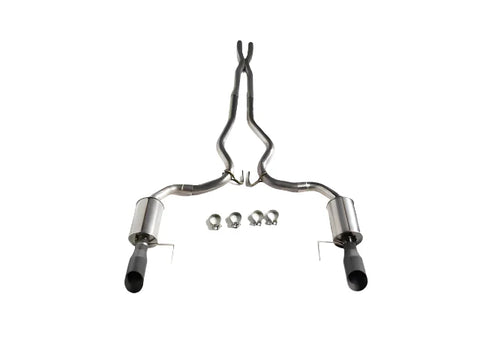 Roush 2015 - 2017 Mustang GT Black Tip Cat Back Exhaust