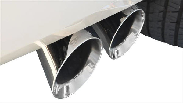 Corsa Cat Back Exhaust, Sport, 3in, Single Side Twin Polished 4in Tips, 5.3L 2015 - 2020 Chevy Tahoe / GMC Yukon