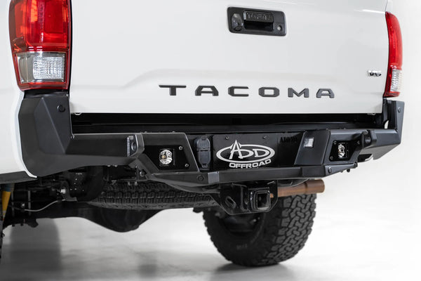 Addictive Desert Designs 2016 - 2023 Toyota Tacoma Stealth Fighter Rear Bumper w/ Backup Sensor Cutouts