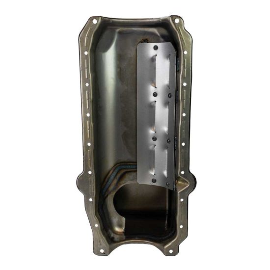 Moroso 1986+ Chevy S10 (w/SBC Swap) Drivers Side Dipstick Wet Sump 9.5in Deep 6.5 Qt Steel Oil Pan