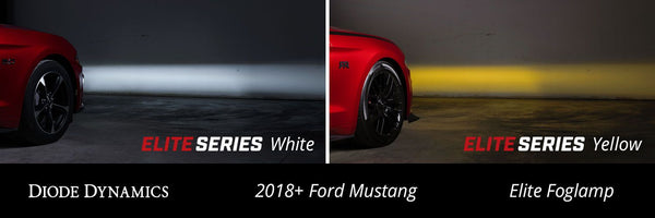 Diode Dynamics Elite Series Combination Fog Lamp for 2018 - 2023 Ford Mustang - Yellow (Pair)