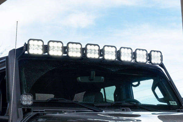 Diode Dynamics Jeep JL SS5 Sport CrossLink Windshield - White Combo Lightbar Kit