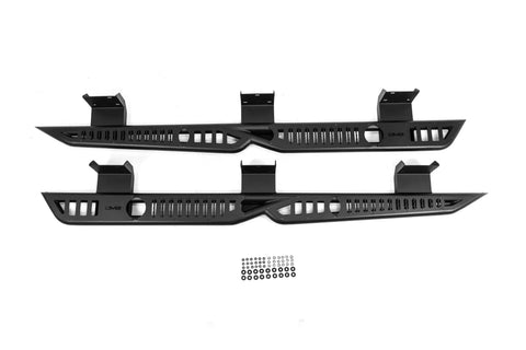 DV8 Offroad 2019 - 2024 RAM 1500 Crew Cab OE Plus Side Steps - Black Steel