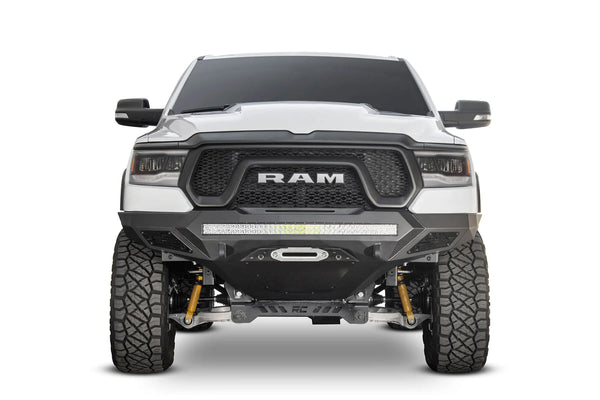 Addictive Desert Designs 2019 - 2023 Ram Rebel 1500 Stealth Fighter Front Bumper w/Winch&Parking Sensor Mounts