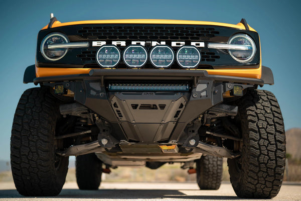 DV8 Offroad 2021 + Ford Bronco Tube Serries Front Bumper - Black Powdercoat