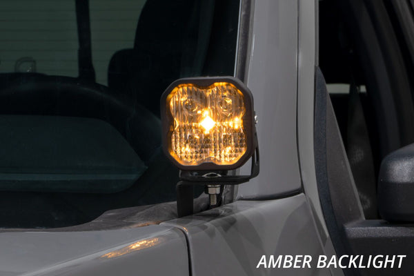 Diode Dynamics 2021 + Ford F-150 SS3 Stage Series Backlit Ditch Light Kit - Yellow Pro Combo