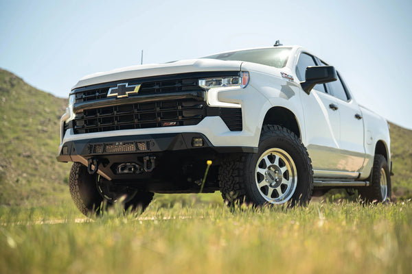 DV8 Offroad 2022+ Chevrolet Silverado 1500 Offroad Spec Series Front Bumper w/ Winch
