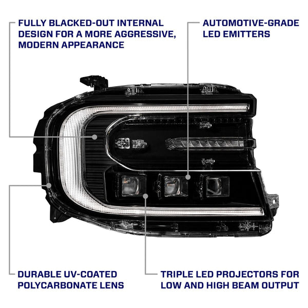 Form Lighting 2022 - 2024 Ford Maverick Sequential LED Projector Headlights (Pair)