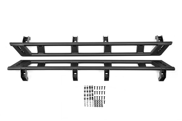 DV8 2023 + Chevy Colorado & GMC Canyon Rock Sliders - Micro Texture Black