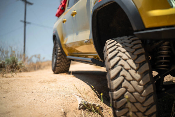 DV8 2023 + Chevy Colorado & GMC Canyon Rock Sliders - Micro Texture Black