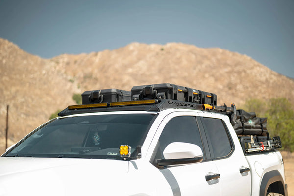 DV8 Offroad 2024 + Toyota Tacoma Roof Rack Light Mount