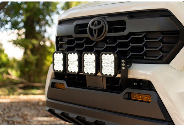 Diode Dynamics 2024 + Toyota Tacoma SS5 Grille CrossLink Lightbar Kit - Sport White Combo