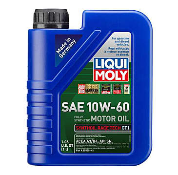 LIQUI MOLY 5L Synthoil Race Tech GT1 Motor Oil SAE 10W60 ( 4 Pack )