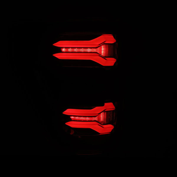 AlphaRex 2021 - 2023 Ford F-150 LUXX LED Taillights - Alpha-Black w/ BLIS