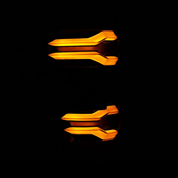 AlphaRex 2021 - 2023 Ford F-150 LUXX LED Taillights - Alpha-Black w/ BLIS