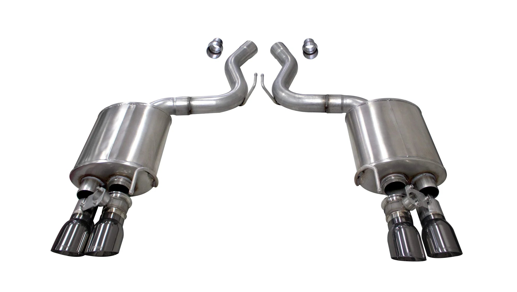 Corsa 2018 - 2023 Ford Mustang GT Fastback 5.0L 3in Sport Axle-Back Exhaust w/ 4in Gunmetal Tips