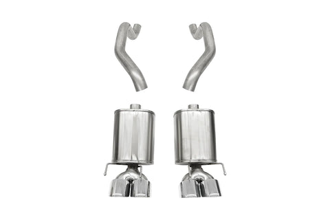 Corsa 2005 - 2008 Chevrolet Corvette (C6) 6.0L/6.2L Polished Sport Axle-Back Exhaust w/4.5in Tips