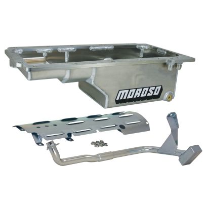 Moroso GM LS/ 1993 - 2002 F-Body (w/-10An Fitting) Deep Drag Race Baffled Wet Sump 6qt 9in Aluminum Oil Pan