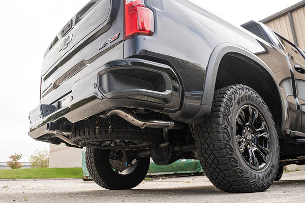 Corsa 2022 - 2023 Silverado 1500 ZR2 / Sierra 1500 AT4X 6.2L Cat-Back Dual Rear Exit with Turn Down Tail Pipes