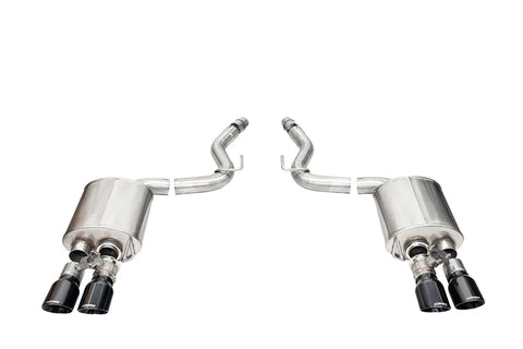 Corsa Sport Valved 2024+ Ford Mustang V8 5.0L 3in Axle-Back Exhaust System w/ Twin 4in Black Pro-Series Tips