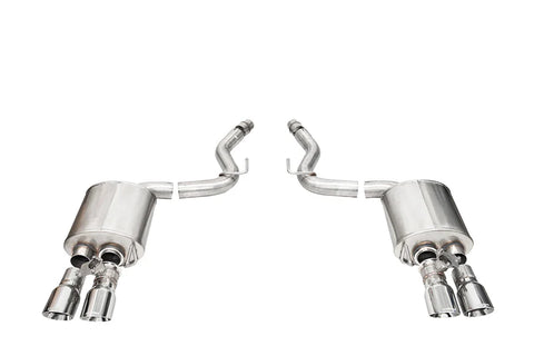 Corsa Sport Valved 2024+ Ford Mustang V8 5.0L 3in Axle-Back Exhaust System w/ Twin 4in Polished Pro-Series Tips